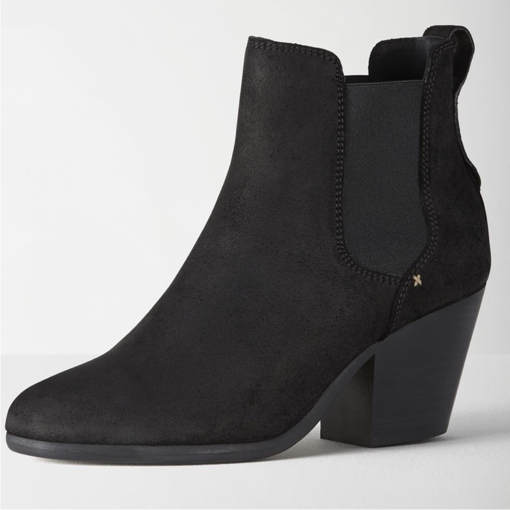 Rag & Bone Devon Waxed Chelsea Ankle Pull On Boots Suede Size 8.5